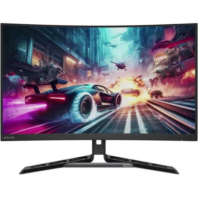 Lenovo Legion R32qc-30 - 31.5in QHD Curved Gaming Monitor, 180Hz, 0.5ms, VA Panel, Raven Black — image 1