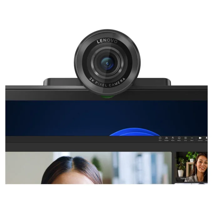 LENOVO QHD Webcam 2K Adjustable FOV90 78 65 Directional Microphone AutoFocus HDR AI Framing Face USB-C A 1.5m Detacha... — image 2