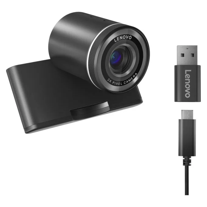 LENOVO QHD Webcam 2K Adjustable FOV90 78 65 Directional Microphone AutoFocus HDR AI Framing Face USB-C A 1.5m Detacha... — image 6