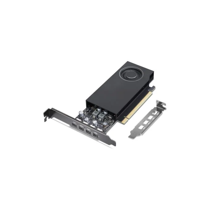 Lenovo RTX A1000 - 4X61Q73041 - 8GB GDDR6, 4x miniDP, PCIe 4.0 x8, Black — image 1