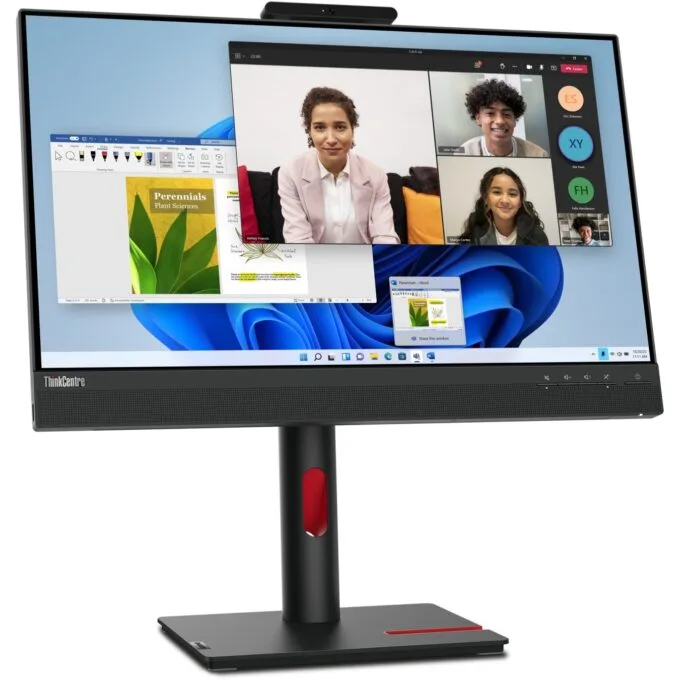 Lenovo ThinkCentre Tiny-in-One 24 Gen 5 IPS Touch FHD 60Hz Monitor - Black — image 2