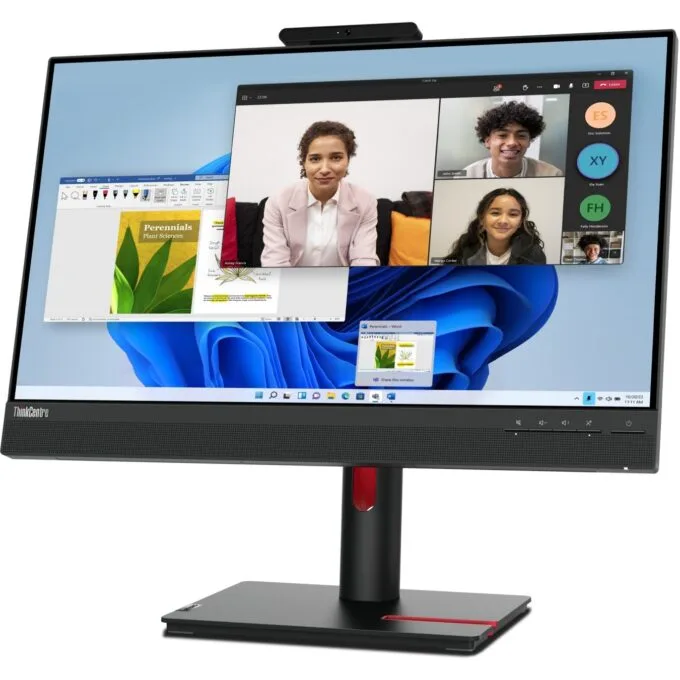 Lenovo ThinkCentre Tiny-in-One 24 Gen 5 IPS Touch FHD 60Hz Monitor - Black — image 4