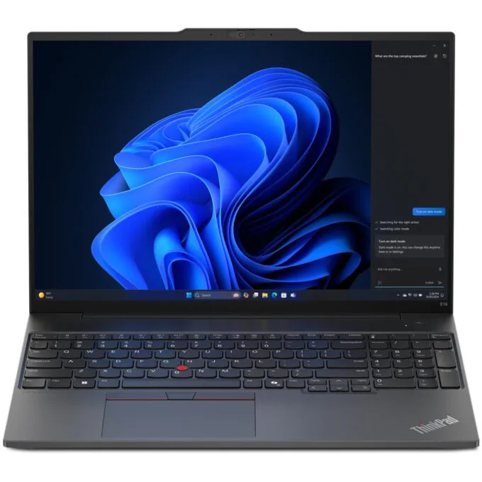 Lenovo ThinkPad E16 Gen 2 - 7535HS - Black, 16" WUXGA (1920x1200), Ryzen 5 3.3GHz, 8GB DDR5, 256GB SSD, Windows 11 Pro — image 4