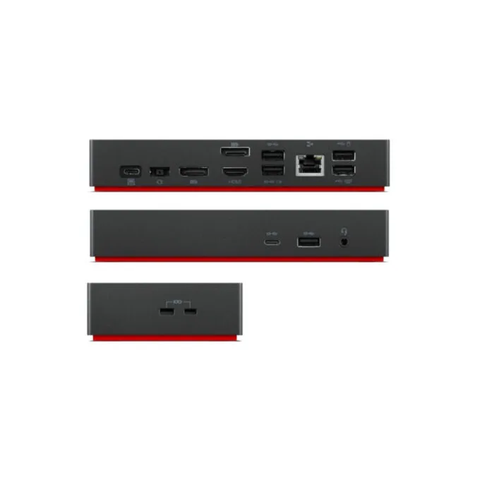 Lenovo ThinkPad Universal USB-C Dock 135W 3x4K HDMI+2xDP GigE 3xUSB-A+USB-C Black — image 2