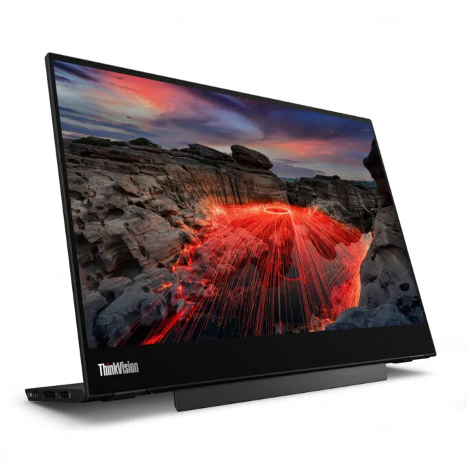 Lenovo ThinkVision M14t Gen 2 - 14" 2.2K (2240x1400) IPS Multi-Touch Portable Monitor - Raven Black, 65W PD, 60Hz — image 3