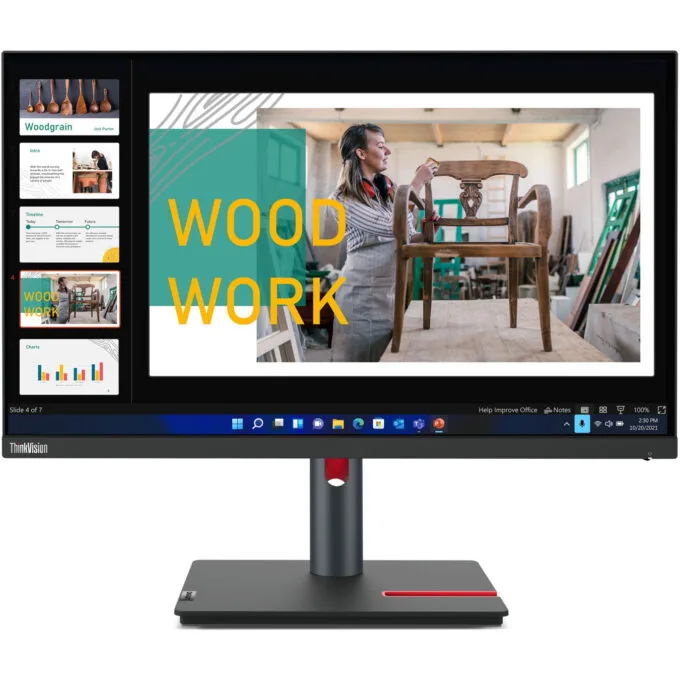 Lenovo ThinkVision P24q-30 - 23.8" QHD IPS HDR10 60Hz 4ms HDMI 2.0 DP1.4 4xUSB-A VESA — image 10