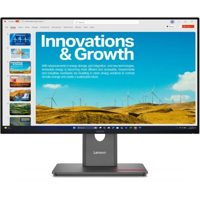 Lenovo ThinkVision - P24QD-40 - 23.8-inch QHD HDMI DP USB-C DOC — image 1