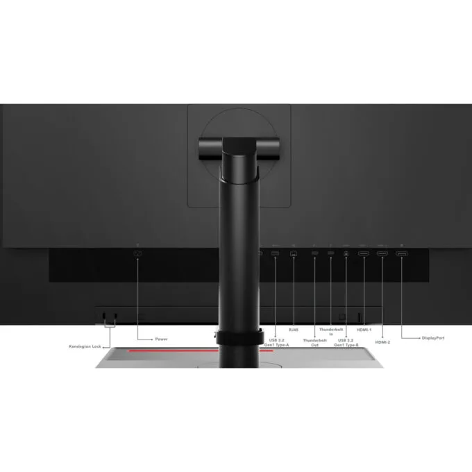 Lenovo ThinkVision P27u-20 - 27" 4K UHD IPS Monitor - Black, USB-C Hub, HDMI, DP, DisplayHDR 400 — image 5
