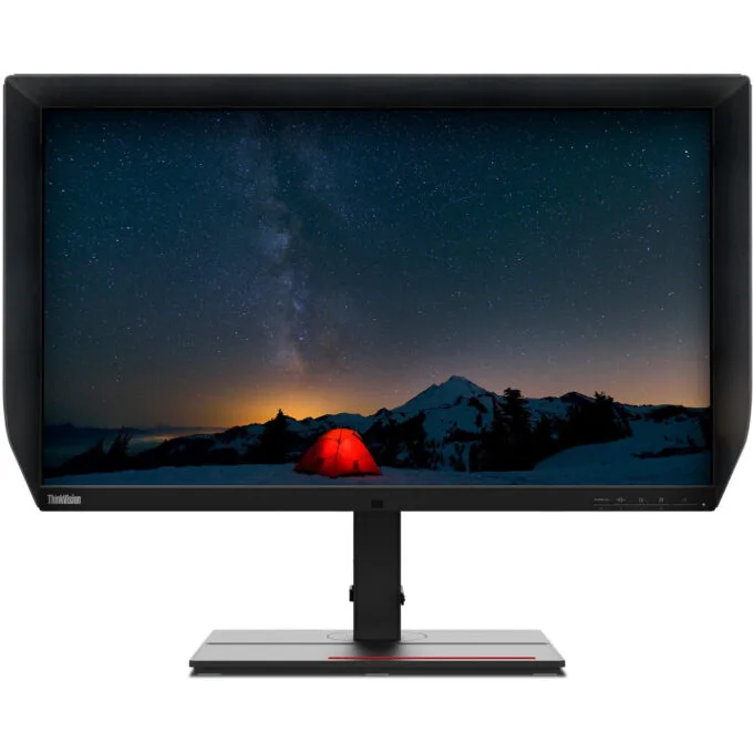 Lenovo ThinkVision P27u-20 - 27" 4K UHD IPS Monitor - Black, USB-C Hub, HDMI, DP, DisplayHDR 400 — image 8