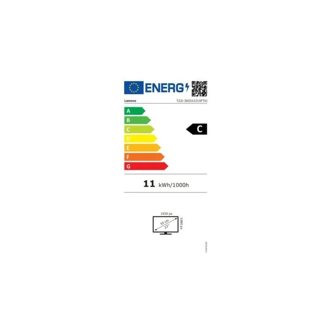 Lenovo ThinkVision T22i-30 21.5" FHD IPS 60Hz 4ms Pivot HDMI/DP/VGA/USB Black — image 11
