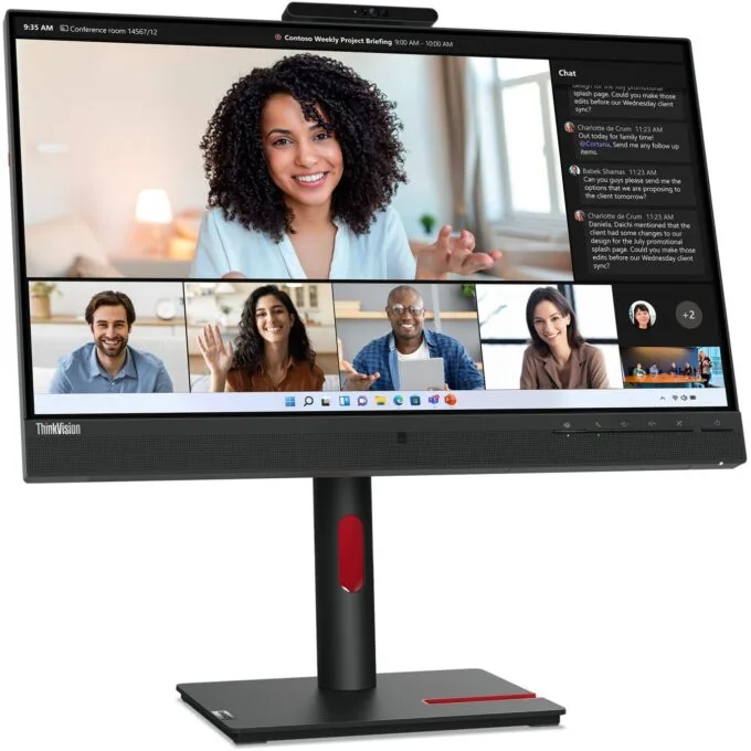Lenovo ThinkVision T24mv-30 23.8" IPS FHD 75Hz 4ms Webcam Monitor - 63D7UAT3UK — image 13