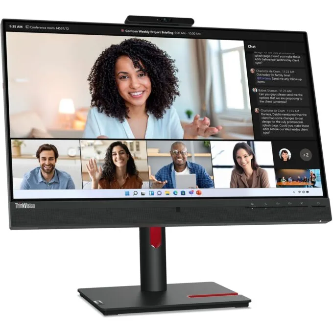 Lenovo ThinkVision T24mv-30 23.8" IPS FHD 75Hz 4ms Webcam Monitor - 63D7UAT3UK — image 14
