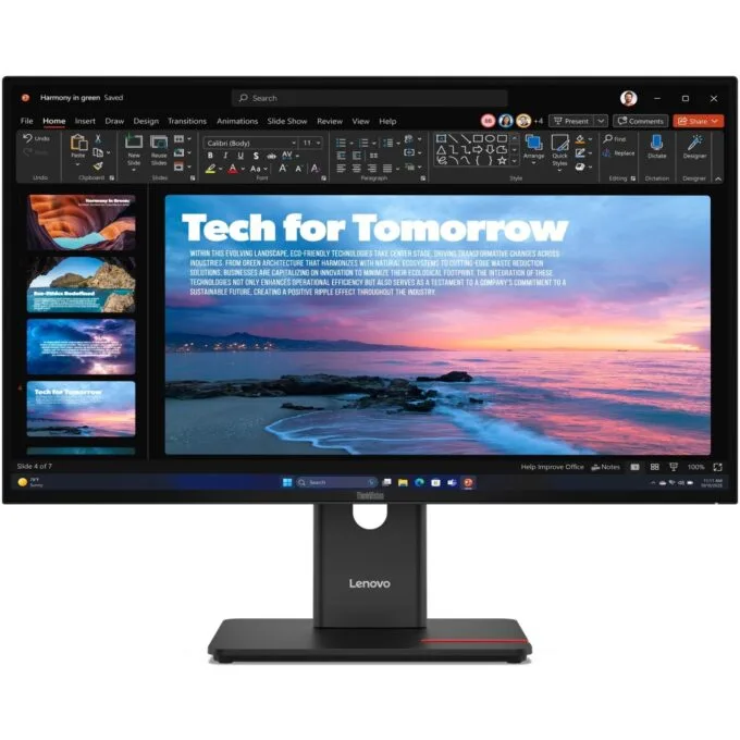 Lenovo ThinkVision T27QD-40 27-inch QHD IPS Monitor - USB-C 100W - 120Hz — image 1