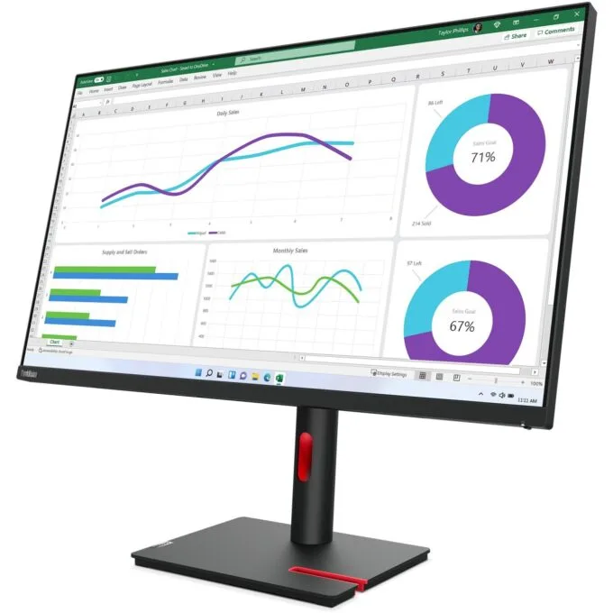 Lenovo ThinkVision T32h-30 31.5" QHD IPS Monitor USB-C DP HDMI — image 7