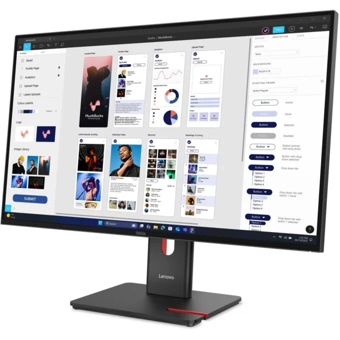 Lenovo ThinkVision - T32UD-40 - 31.5 inch UHD HDMI DP USB-C DOC — image 2