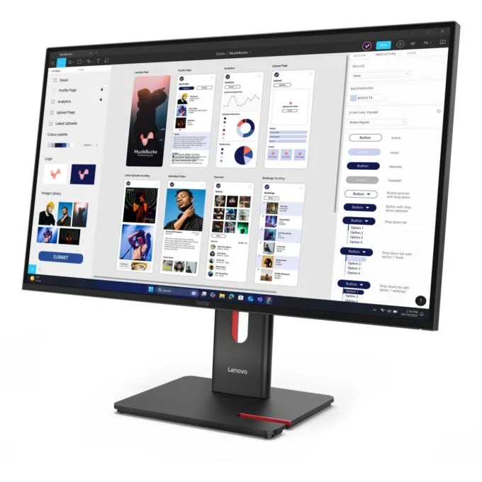 Lenovo ThinkVision - T32UD-40 - 31.5 inch UHD HDMI DP USB-C DOC — image 3