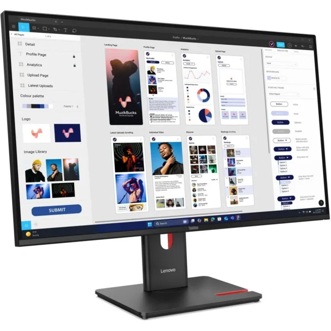 Lenovo ThinkVision - T32UD-40 - 31.5 inch UHD HDMI DP USB-C DOC — image 4