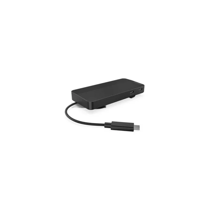 Lenovo USB-C Dual Display Travel Dock - 40B90100EU - Eclipse Black, HDMI 2.1 & DP1.4, Gigabit Ethernet — image 2