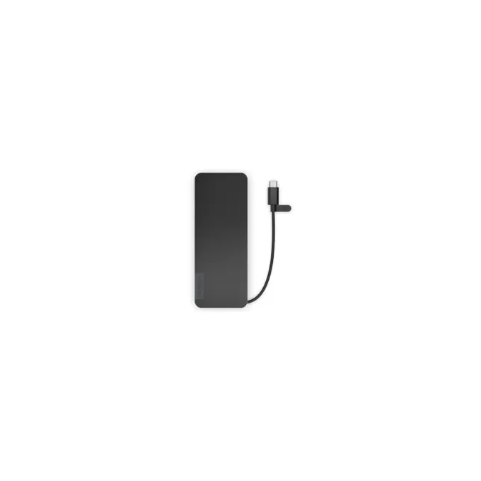 Lenovo USB-C Slim Travel Dock - 4X11N40212 - Eclipse Black, 65W PD, HDMI 4K60, SD/microSD, USB-C & USB-A — image 3