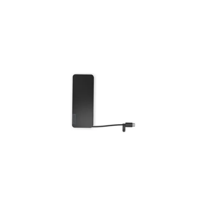 Lenovo USB-C Slim Travel Dock - 4X11N40212 - Eclipse Black, 65W PD, HDMI 4K60, SD/microSD, USB-C & USB-A — image 4