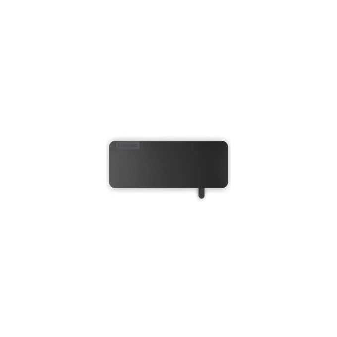Lenovo USB-C Slim Travel Dock - 4X11N40212 - Eclipse Black, 65W PD, HDMI 4K60, SD/microSD, USB-C & USB-A — image 1