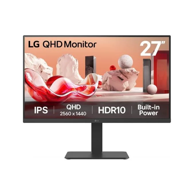 LG 27BA54QB-B - 27-inch QHD IPS Pivot HDR10 Monitor — image 1