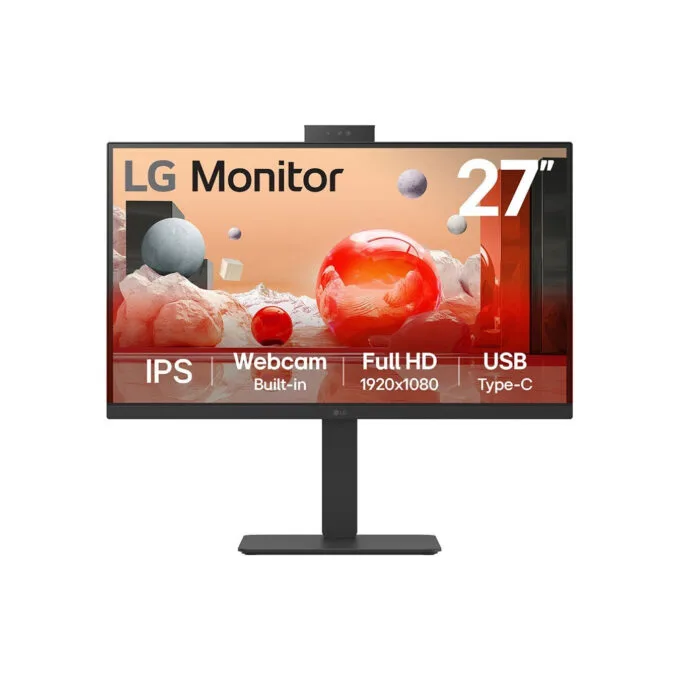LG 27in 27BA850-B - 27in Full HD IPS Monitor, 100Hz, 5ms, DP1.4 Daisy Chain, HDMI 2.0, USB-C, Black — image 1