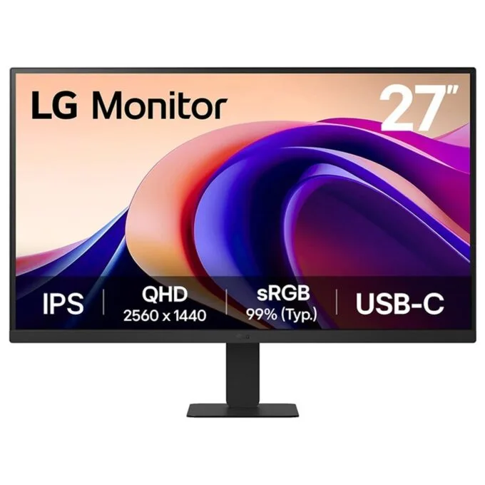 LG 27U631A-B QHD IPS Monitor HDMI USB-C 16:9 - 27U631A-B - 27-inch Flat IPS, 2560x1440 — image 1