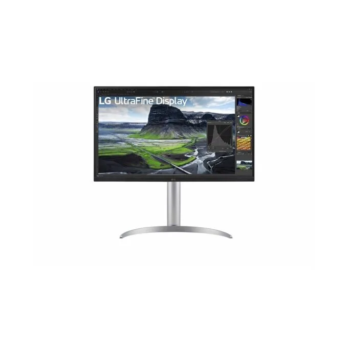 LG UltraFine - 27UQ850V-W - 68.47cm 27' (3840x2160) 16:9 4K IPS 5ms 60Hz HDR400 HDMI DP USB-C Speaker Pivot Silver — image 1