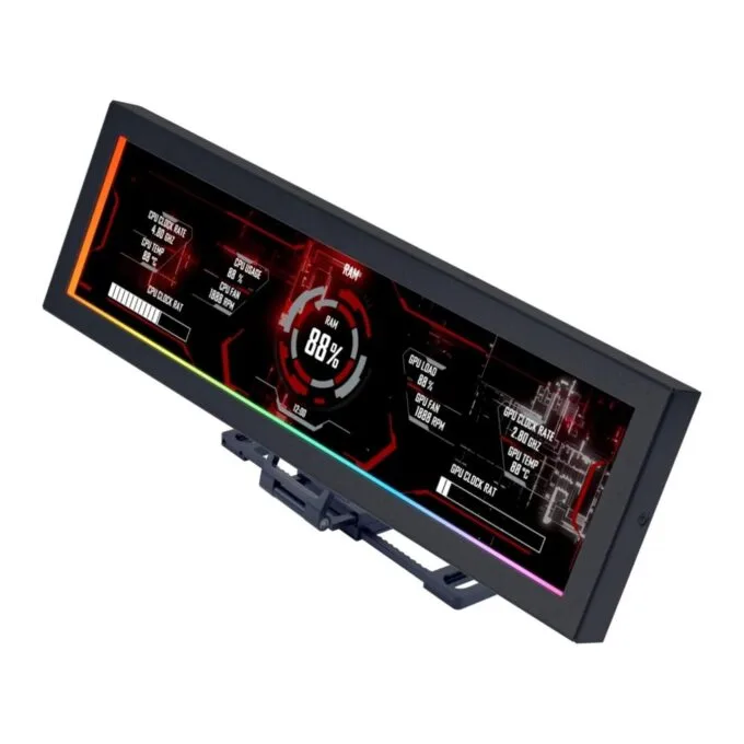 Lian Li 8.8' Universal Screen Black - For Any PC - ARGB Frame - Display Panel - LCD Mini Monitor — image 1
