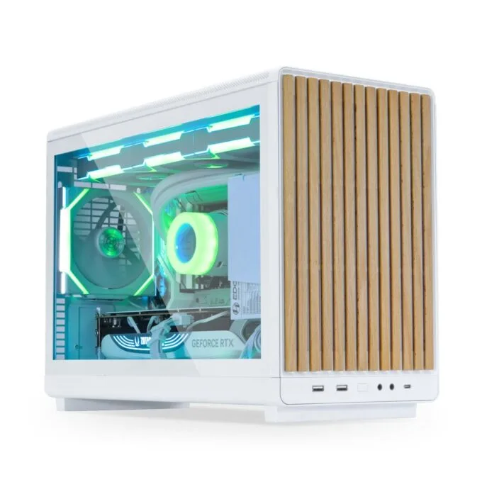 Lian Li DAN A3-mATX Wood White Micro-ATX Tower Glass Mesh — image 1