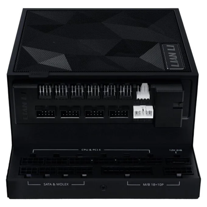Lian Li Edge EG1000G 1000W - 80+ Gold Fully Modular ATX 3.1 L-Shape USB Hub — image 2