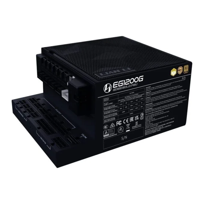 Lian Li Edge EG1200G 1200W 80+ Gold Fully Modular PSU Black — image 2