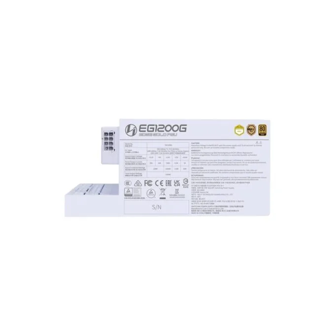 Lian Li EDGE GOLD 1200W 80 Plus Gold Fully Modular ATX PSU White - ATX 3.1 Compatible — image 5