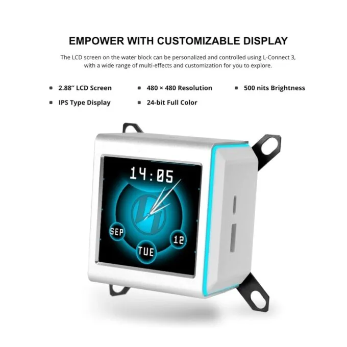 Lian Li Galahad II LCD Wireless White 280 TL AIO CPU Cooler AM5/AM4 LGA1851/1700 — image 4