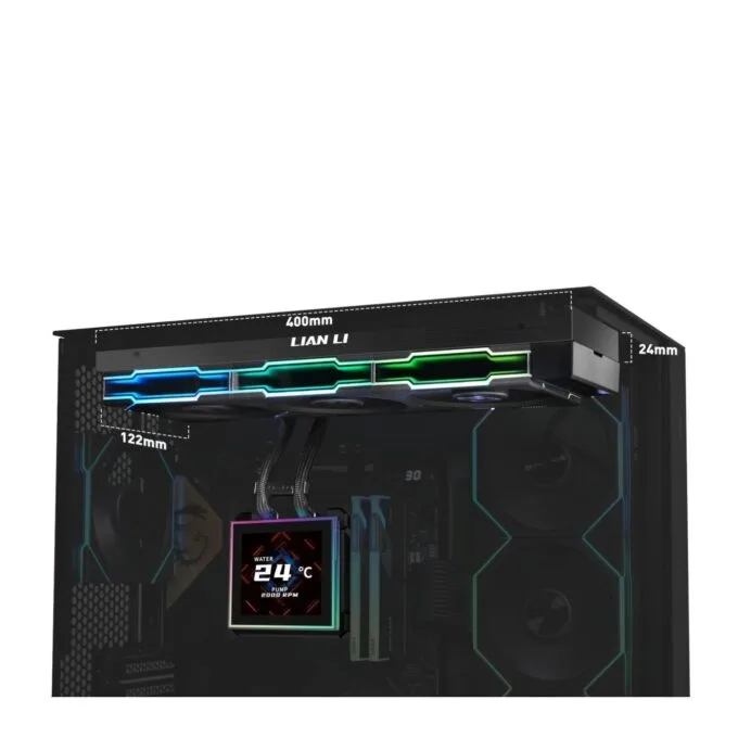 Lian Li Hydroshift II LCD-S - 360TL - Black - RGB AIO CPU Cooler - 3.4' Screen - 1851 1700, AM5 AM4 — image 5