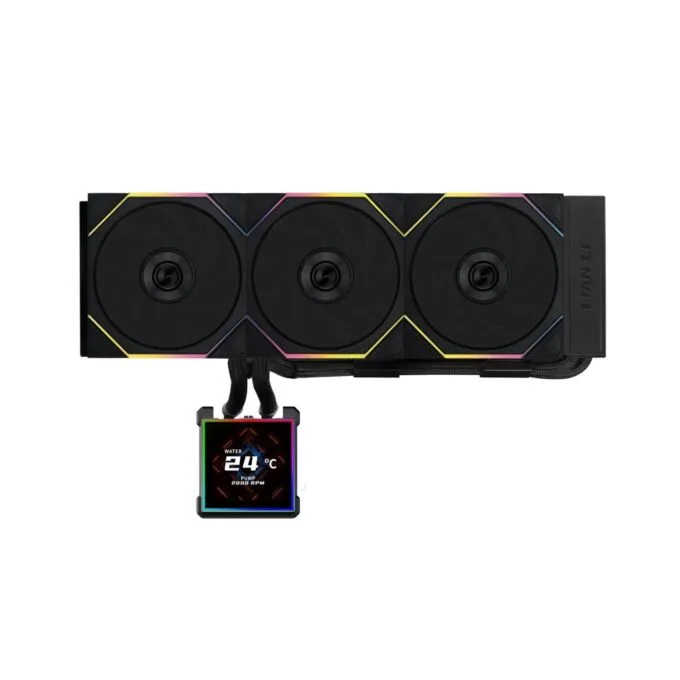 Lian Li Hydroshift II LCD-S - 360TL - Black - RGB AIO CPU Cooler - 3.4' Screen - 1851 1700, AM5 AM4 — image 1