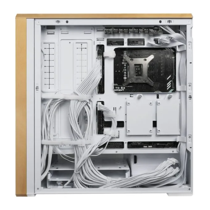 Lian Li LANCOOL 217 White - Mid-Tower ATX PC Case, 5 PWM Fans, Wood Accent — image 5