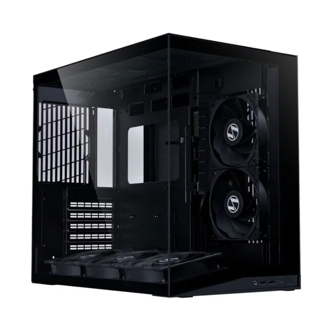 Lian Li O11D Mini V2 Flow Black - O11D Mini V2 - ATX PC Gaming Case with 5 Preinstalled Fans — image 1