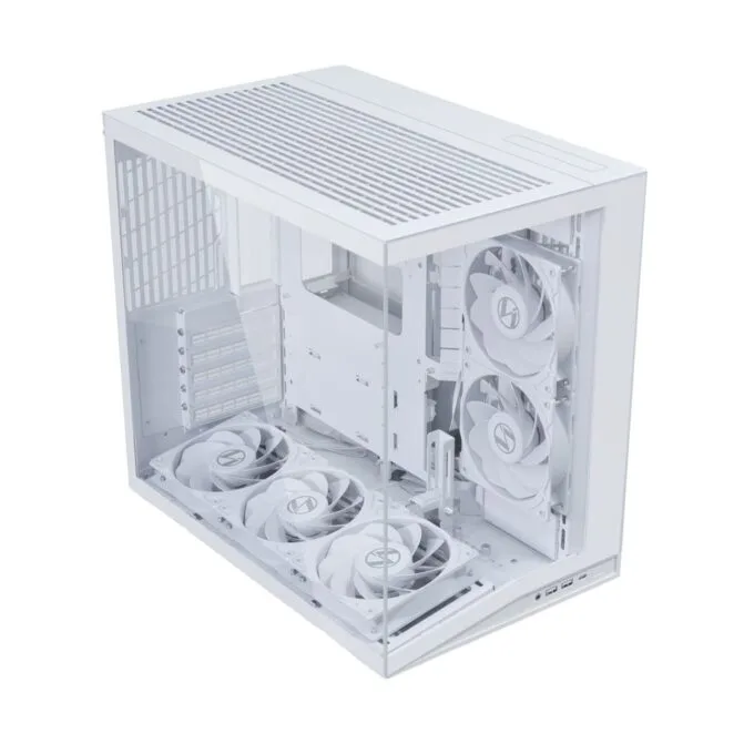 Lian Li O11D Mini V2 Flow White - O11D Mini V2 - ATX PC Gaming Case, 5 Fans Preinstalled, Improved Airflow, GPU Bracket — image 2