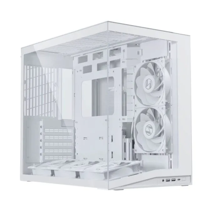 Lian Li O11D Mini V2 Flow White - O11D Mini V2 - ATX PC Gaming Case, 5 Fans Preinstalled, Improved Airflow, GPU Bracket — image 1
