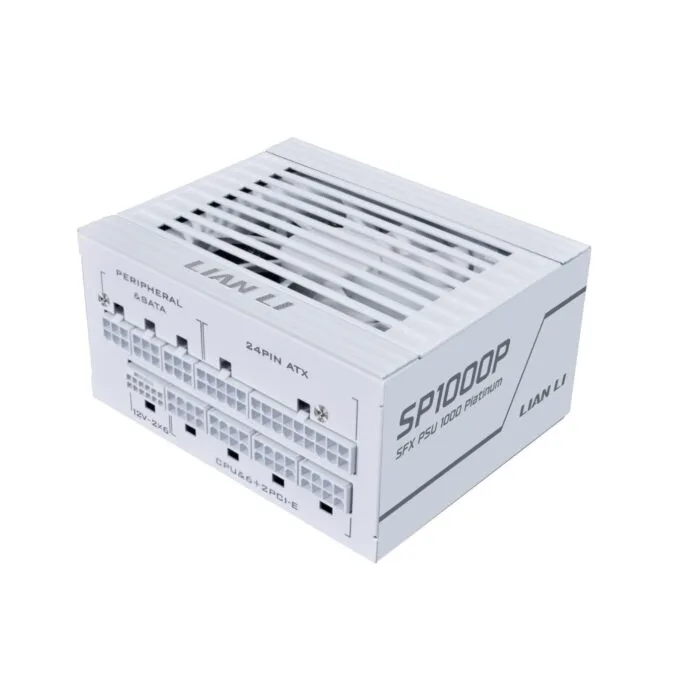 LIAN LI SP1000P White 1000W 80+ Platinum SFX PSU 12V-2x6 10Y Warranty — image 1