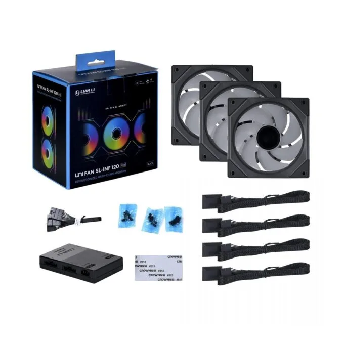 Lian Li UNI FAN SL Infinity 120 3-Pack Black w/ Controller — image 7