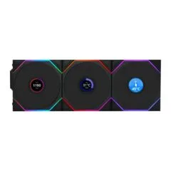 Lian Li UNI FAN TL LCD Wireless 120 3-Pack Black w/ Controller