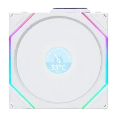 Lian Li UNI FAN TL LCD Wireless 120 White Forward Blade - 12TLLCD1W1W