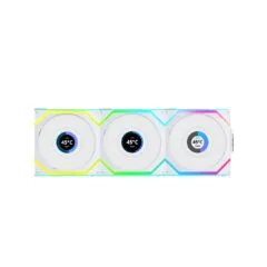 Lian Li UNIFAN SL Wireless LCD 120 White 3-Pack w/ Controller
