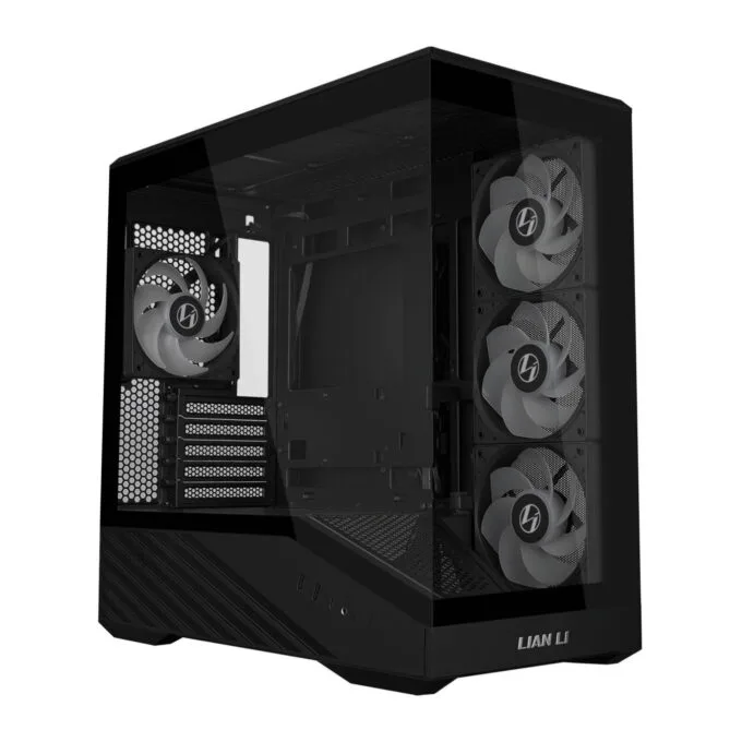 Lian Li Vector V100 Mini Black - 4 x 120mm ARGB - Mini Micro ATX - LED RGB Strip - Tempered Glass — image 2