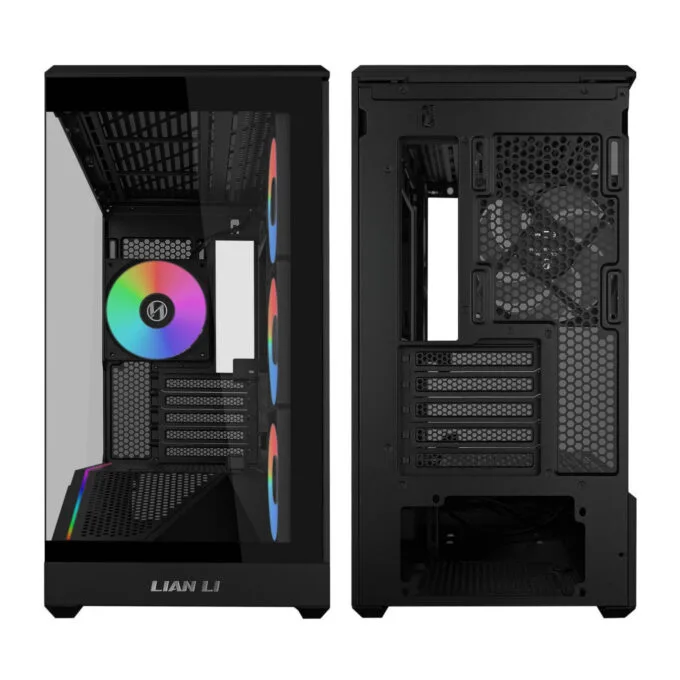 Lian Li Vector V100 Mini Black - 4 x 120mm ARGB - Mini Micro ATX - LED RGB Strip - Tempered Glass — image 5