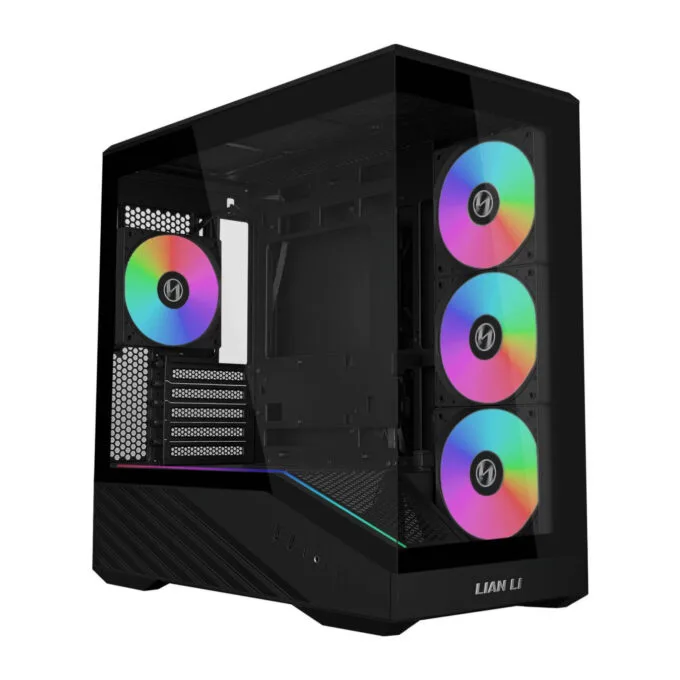 Lian Li Vector V100 Mini Black - 4 x 120mm ARGB - Mini Micro ATX - LED RGB Strip - Tempered Glass — image 1