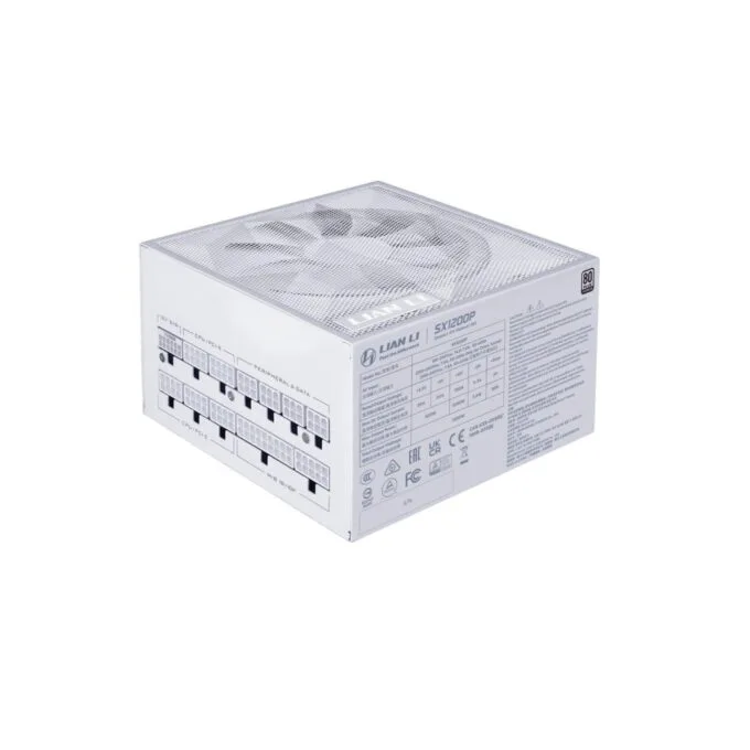 Lian Li White - SX 1200P - PLATINUM 1200W - ATX 3.1 - 12V-2x6 - Japanese Capacitor - 10 Years Warranty — image 4